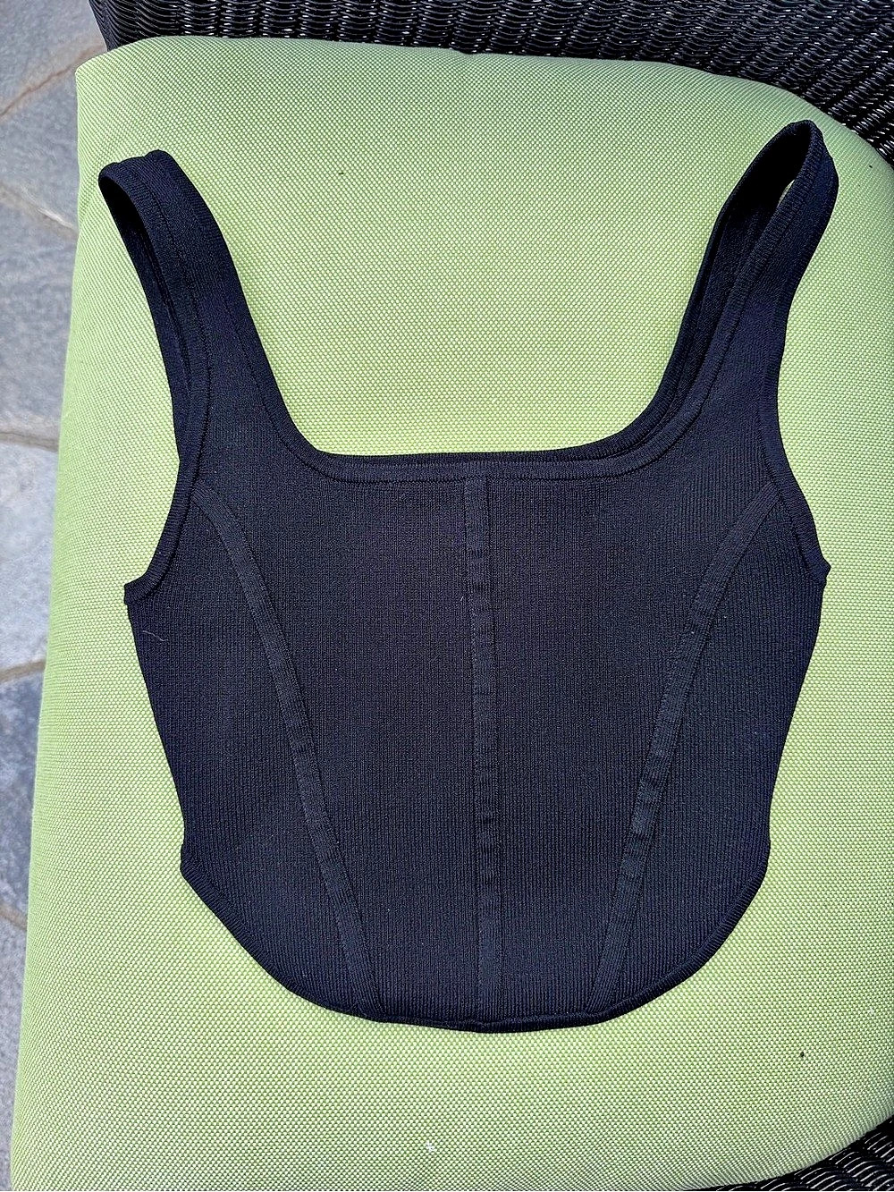 BABATON Black Crop Top Size XS NWT